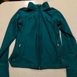 Turquoise zip up sweatshirt